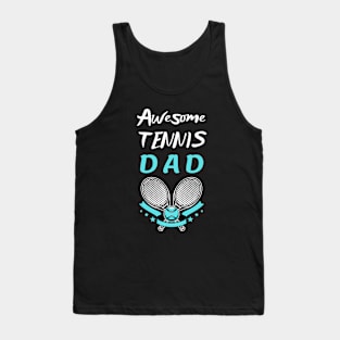 US Open Tennis Dad Racket and Ball Tank Top